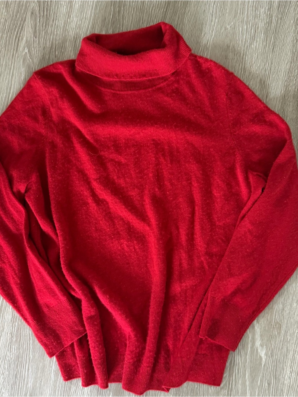 Talbots pure cashmere red mock neck sweater sz 1X